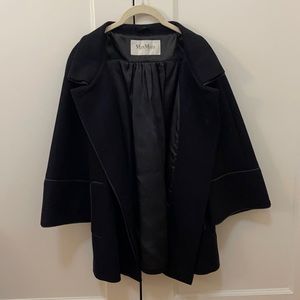 Max Mara Navy Half Coat